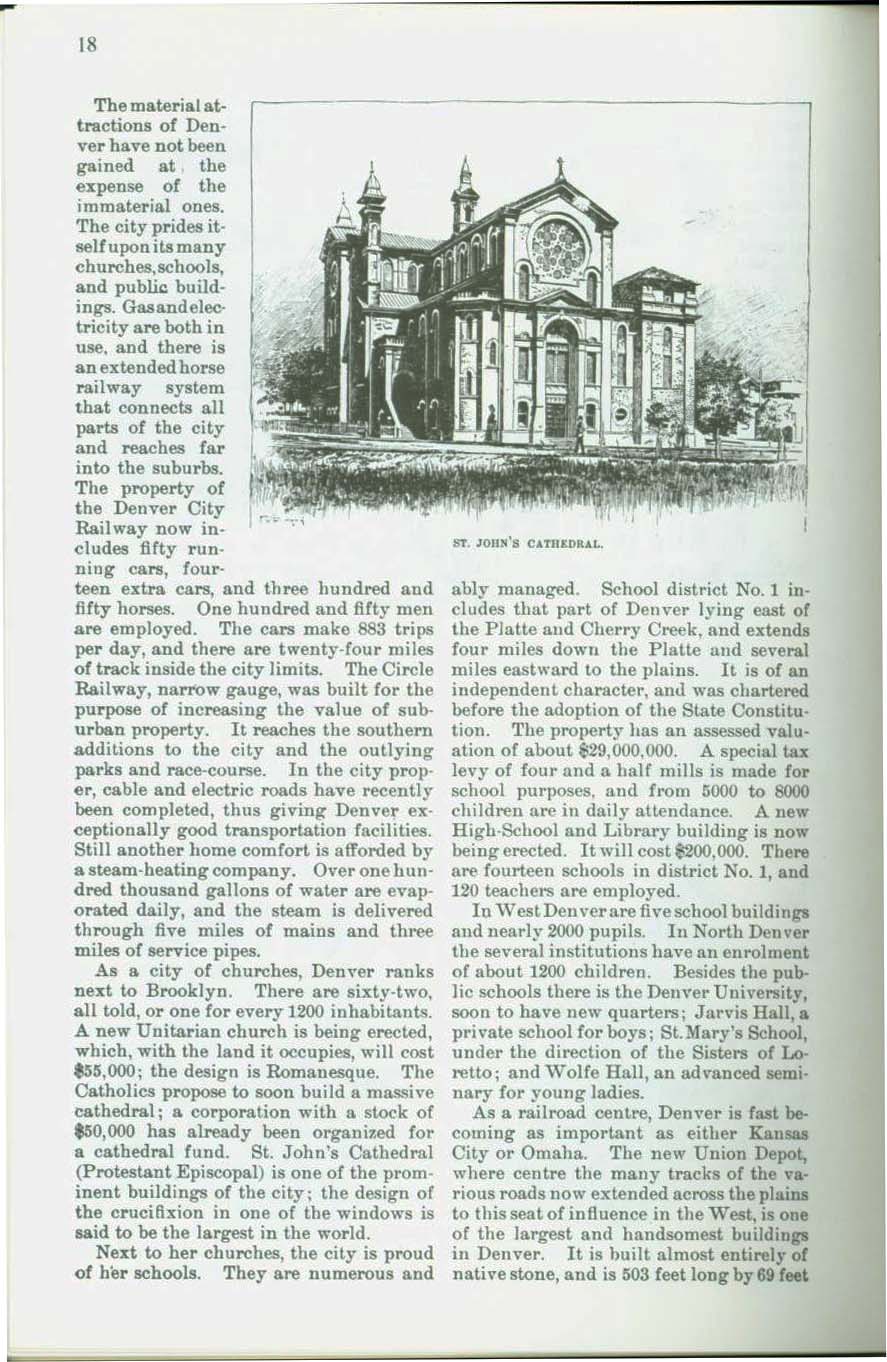 The City of Denver, 1888: an early history of "The Queen City of the Plains". vist0006j